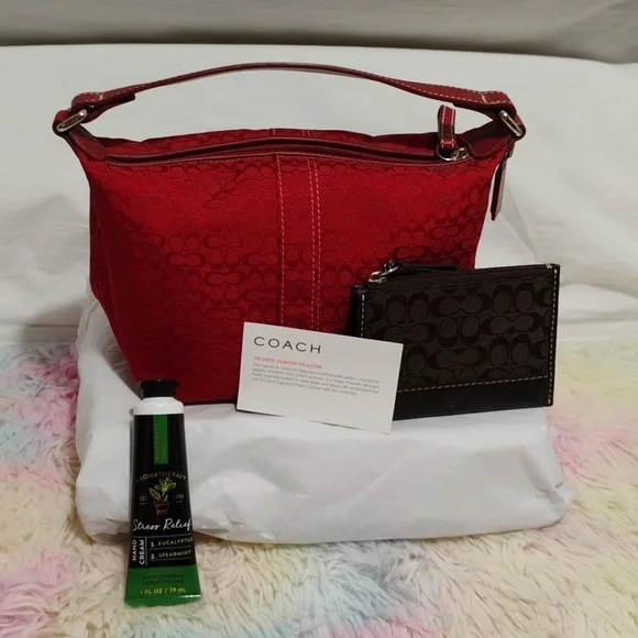 FIRM PRICE! Coach Y2K Signature Collection Mini Canvas/Leather Handbag/Wallet - Picture 15 of 16